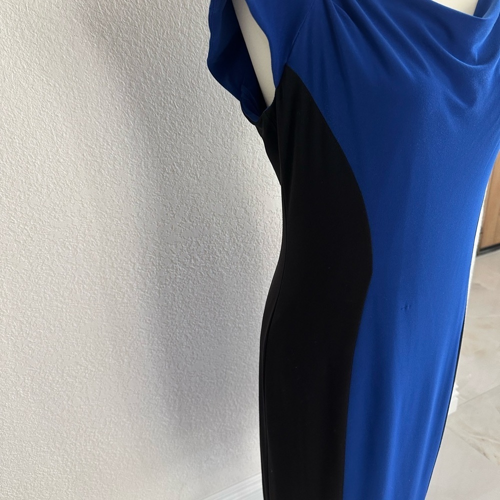 Jones New York Blue and Black Women's Sheath Dress - Picture 4 of 8